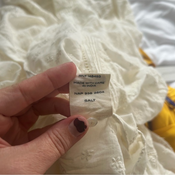 Doen Sz Large Rolande Tiered Embroidered Organic Cotton-Voile Midi Dress in Salt - Picture 11 of 16